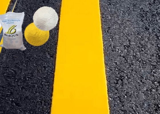 Αγορά Αντανακλαστική θερμοπλαστική βαφή σήμανσης δρόμου με 20% γυάλινες χάντρες για σήμανση πεζοδρόμου διαδικτυακή κατασκευή