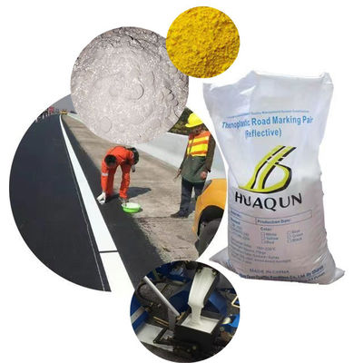 Υψηλού δείκτη αντανάκλασης θερμοπλαστική οδική σήμανση χρώμα Powder Coating With Glass Beads Κυρίως προϊόν ρητίνης