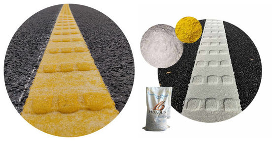 Γρήγορη ξήρανση Δυνατή αντοχή στην φθορά Δυνατή προσκόλληση Υψηλής ποιότητας Προσαρμόσιμη λευκή κίτρινη κυψελώδης θερμοπλαστική βαφή οδικής σήμανσης