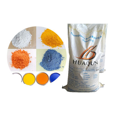 Υψηλής ορατότητας θερμοπλαστική οδική σήμανση χρώμα λευκό και κίτρινο χρώμα