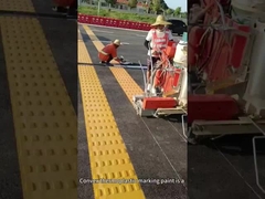 Κονβέξιος τύπος Θερμοπλαστικής θερμής τήξης Οδική σήμανση χρώματος Οδική σήμανση Θερμοπλαστικής χρώσης