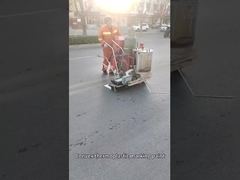 Επαγγελματική καμπύλη γραμμή σήμανσης δρόμου επιχρισμός θερμοπλαστικής χρώσης σκόνης