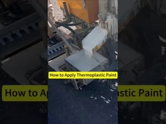 Υψηλής ορατότητας θερμοπλαστική μπογιά για οδικές σήμανσεις